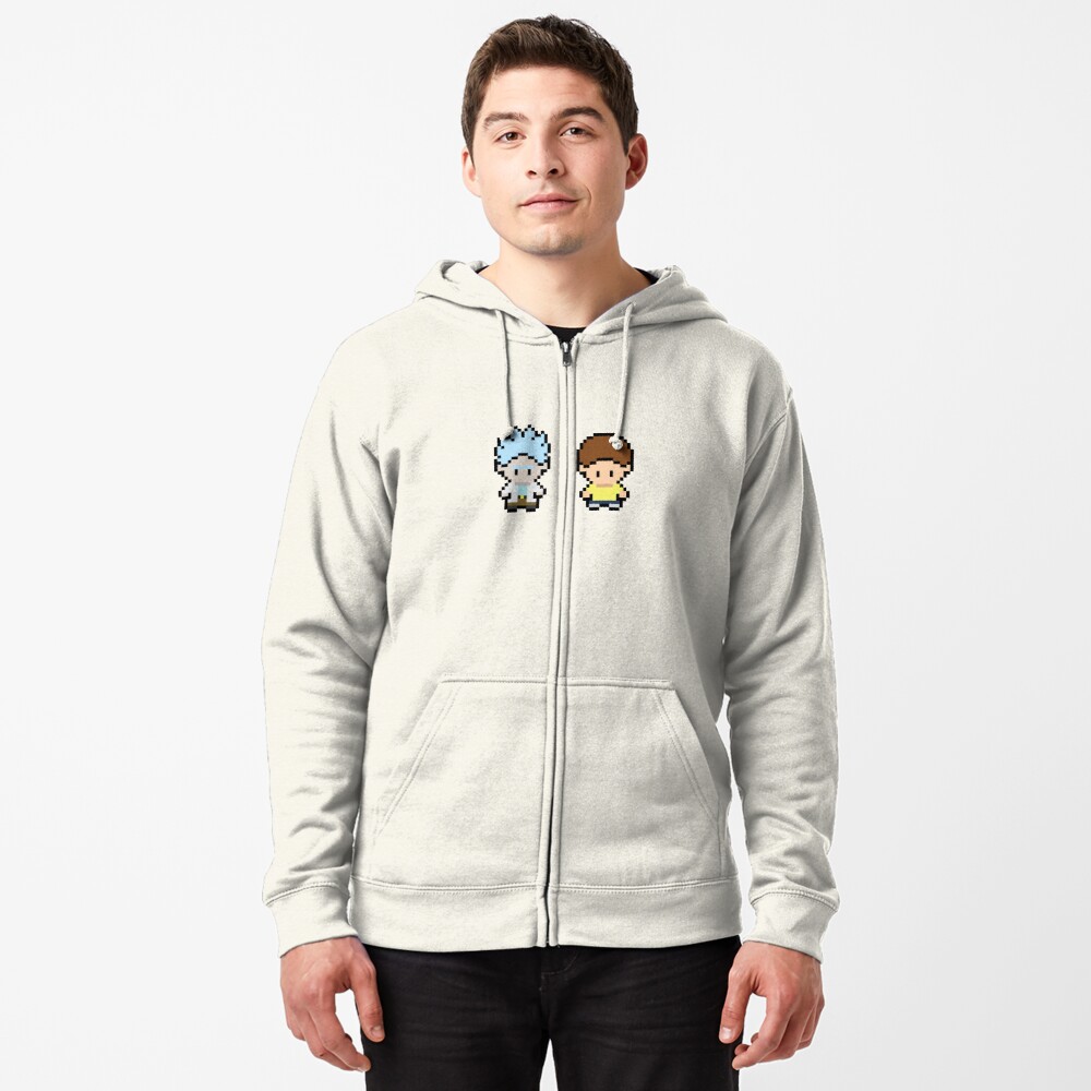 Rick and morty online hoodie white