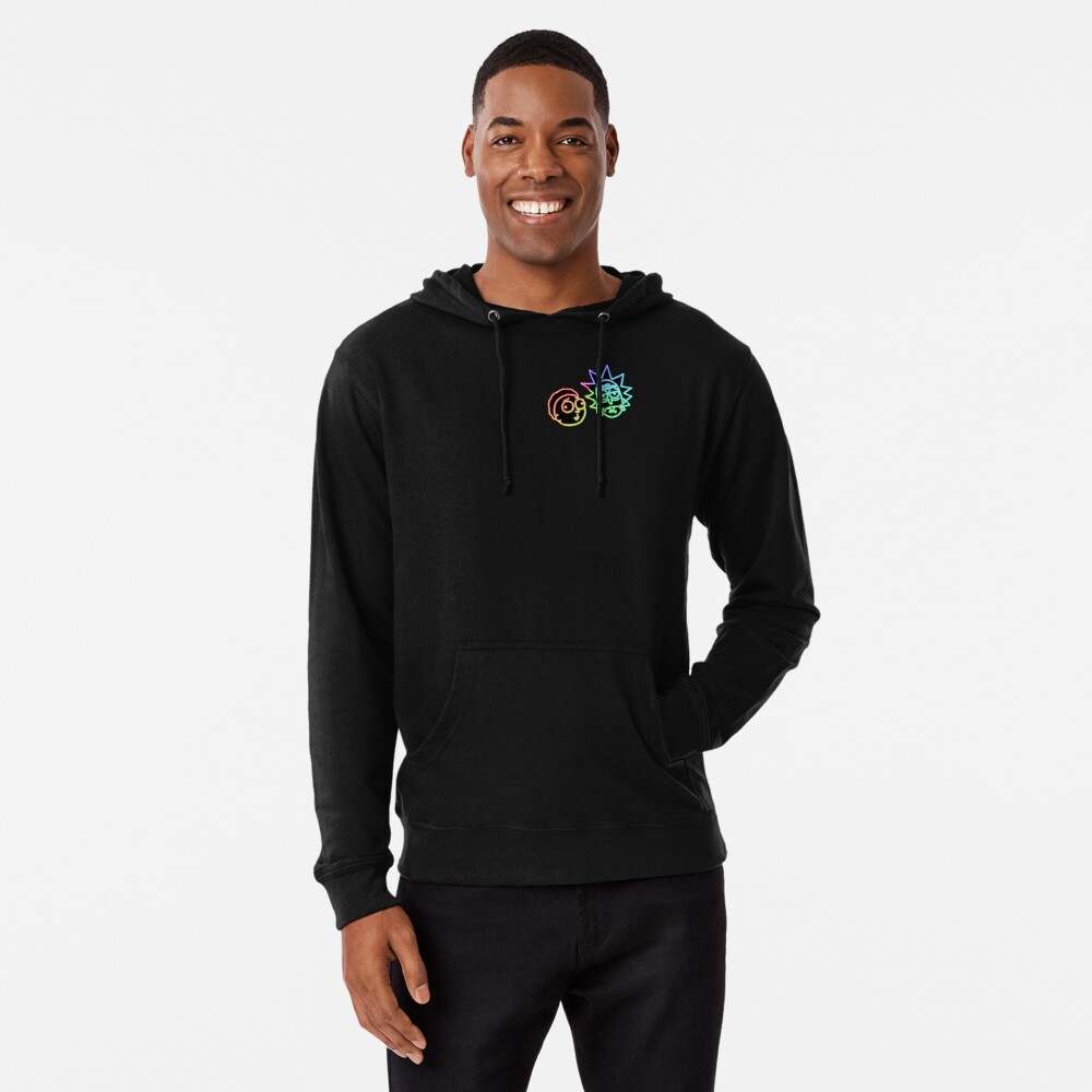 Rick and discount morty hoodie black