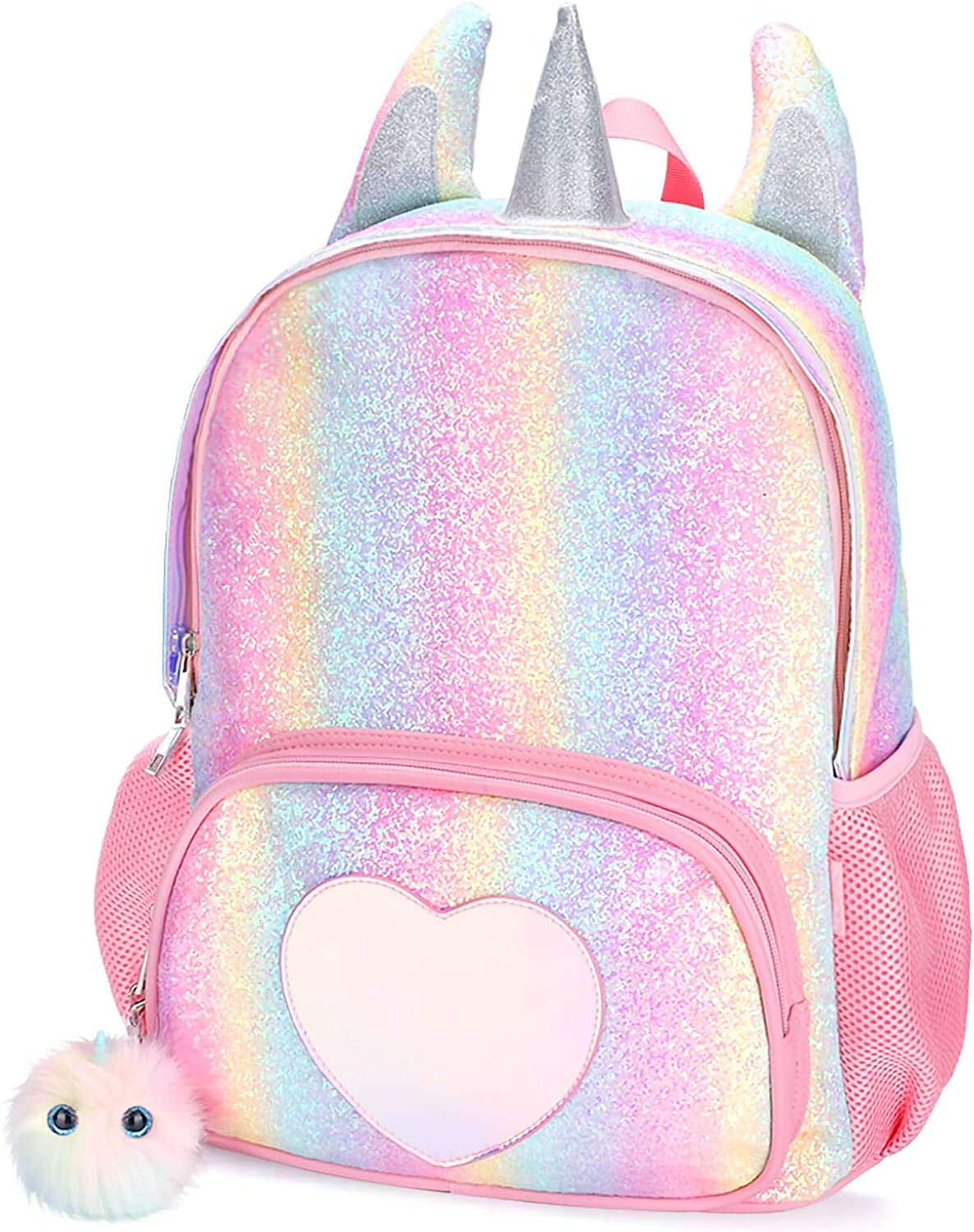Barbie Pink Unicorn Backpack Rainbow School Bag New School Bag for Girls#1