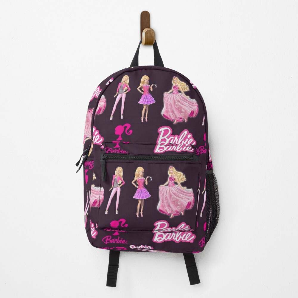 Black Barbie Backpack New School Bag for Girls