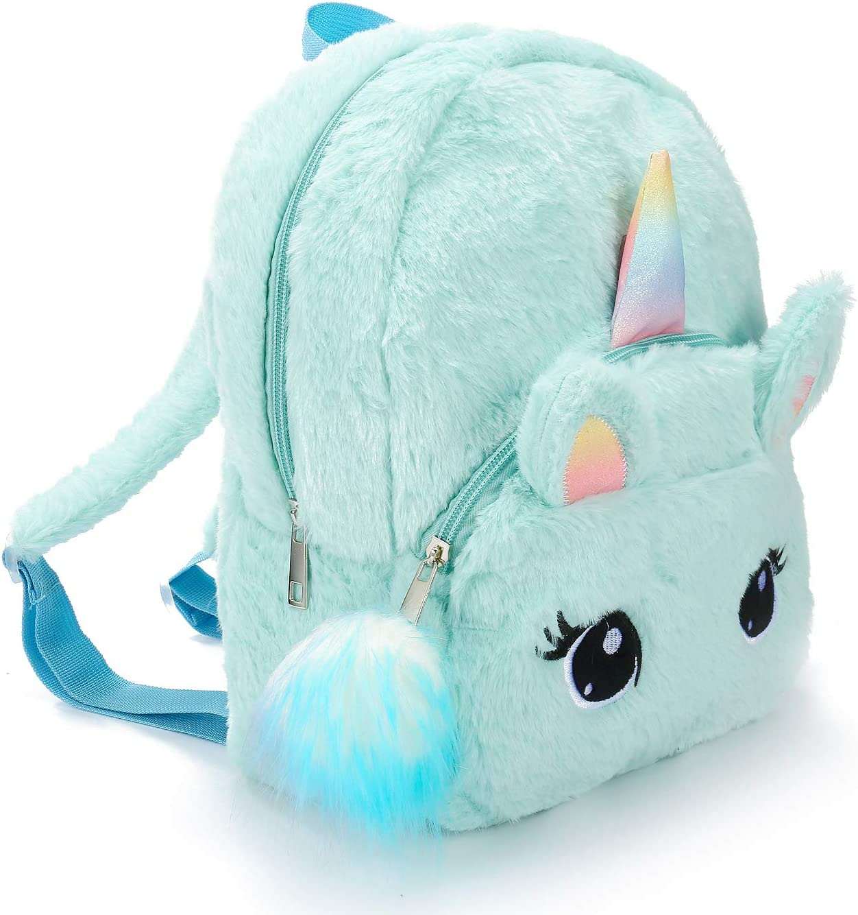 Unicorn Blue Backpack for Girls New School Bag#3