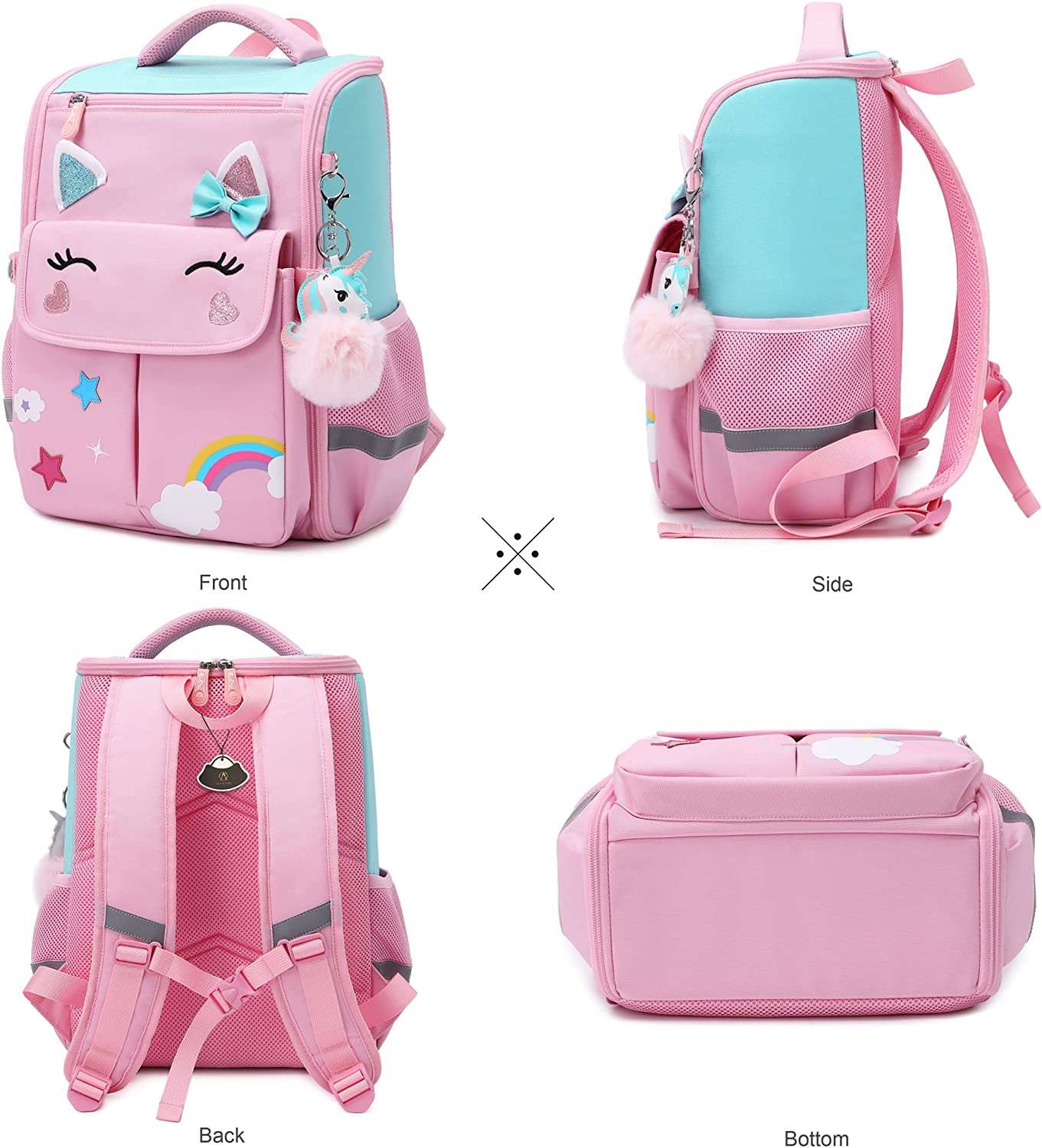 Barbie Unicorn Girls Backpacks for School New School Bag for Girls#3