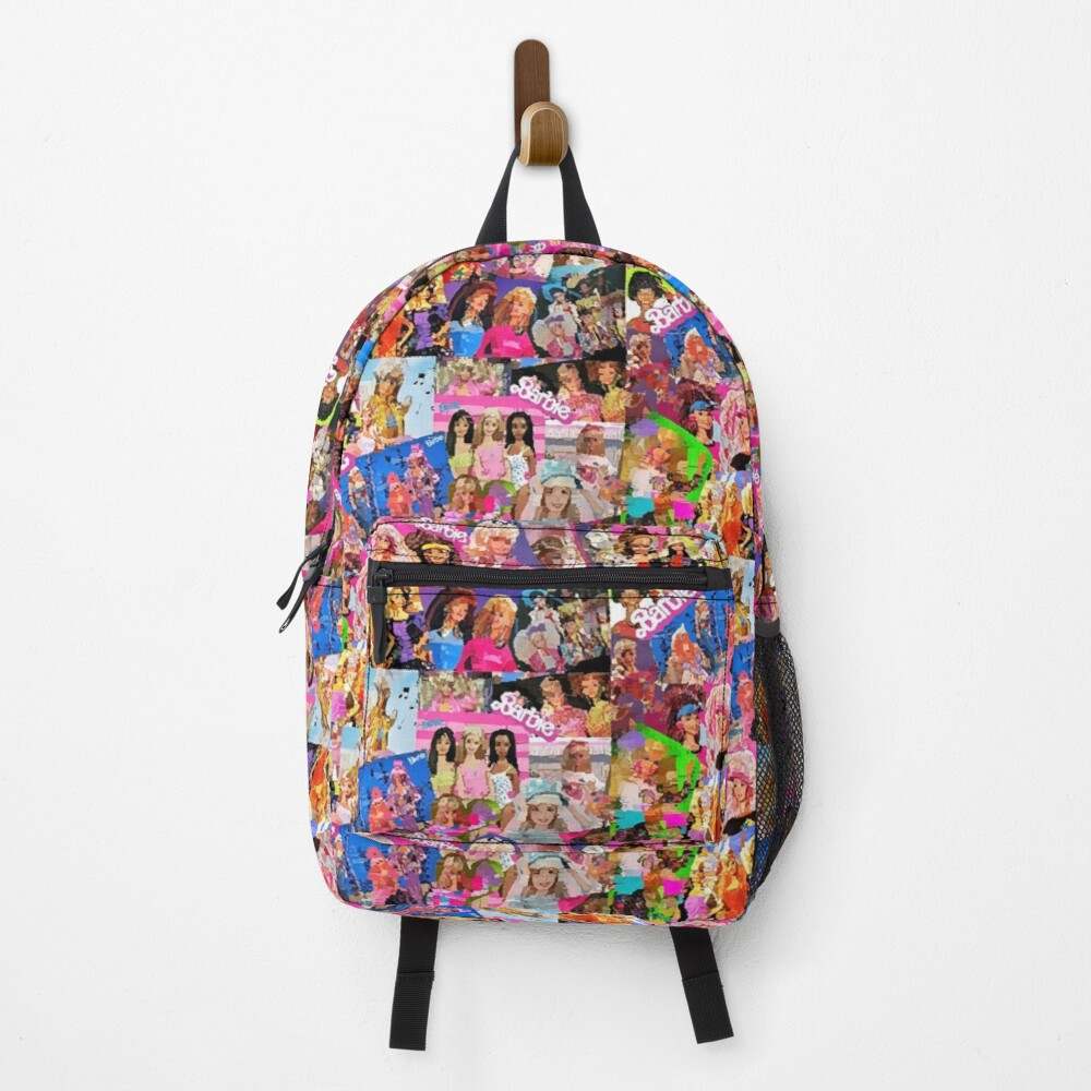 80s Barbie Backpack New School Bag for Girls