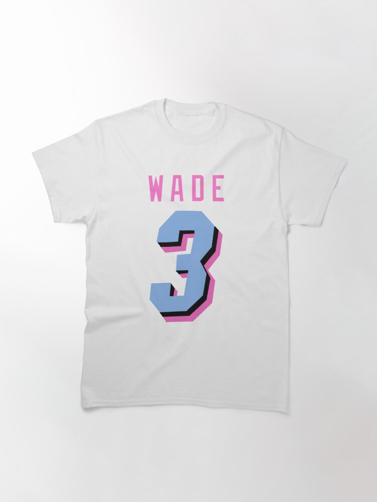 rattraptees Dwyane Wade Pink Miami Vice Long Sleeve T-Shirt