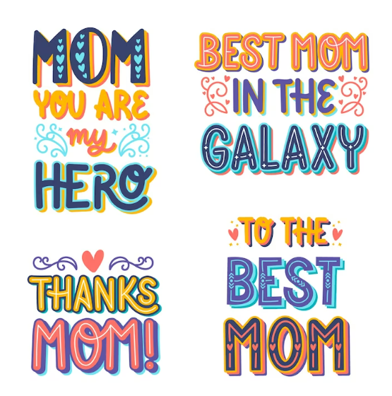 Colorful lettering cheer mothers silhouette Free Cheer Mom Svg#1