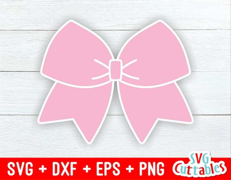 Cheer bow svg -Cheer Bow Cut File - Cheerleader - svg Football And Cheer Mom Svg#1