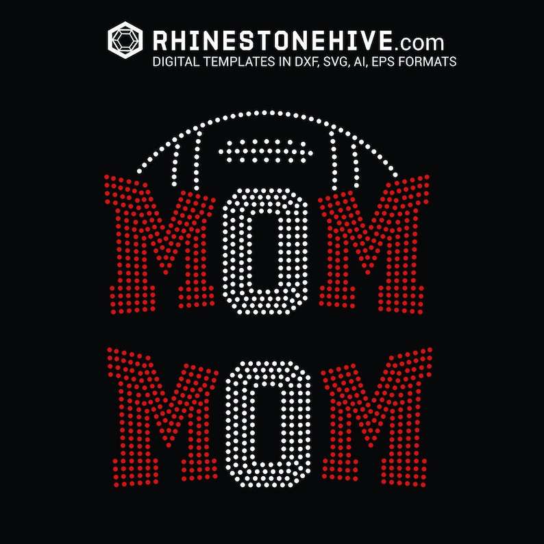 Football Mom Football And Cheer Mom Svg#1