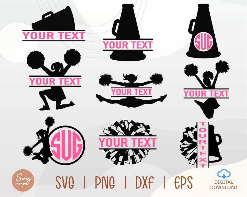 Cheerleader Svg Bundle Cheer Mom Shirts Svg#1