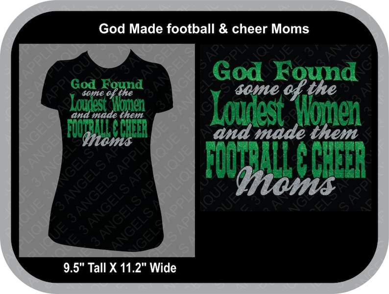 God found Football and Cheer Moms SVG Cutter Design INSTANT DOWNLOAD Football And Cheer Mom Svg#1