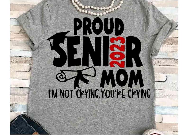 Senior Mom SVG DXF JPEG Silhouette Cameo Cricut Class of 2023 Senior Cheer Mom Svg#1