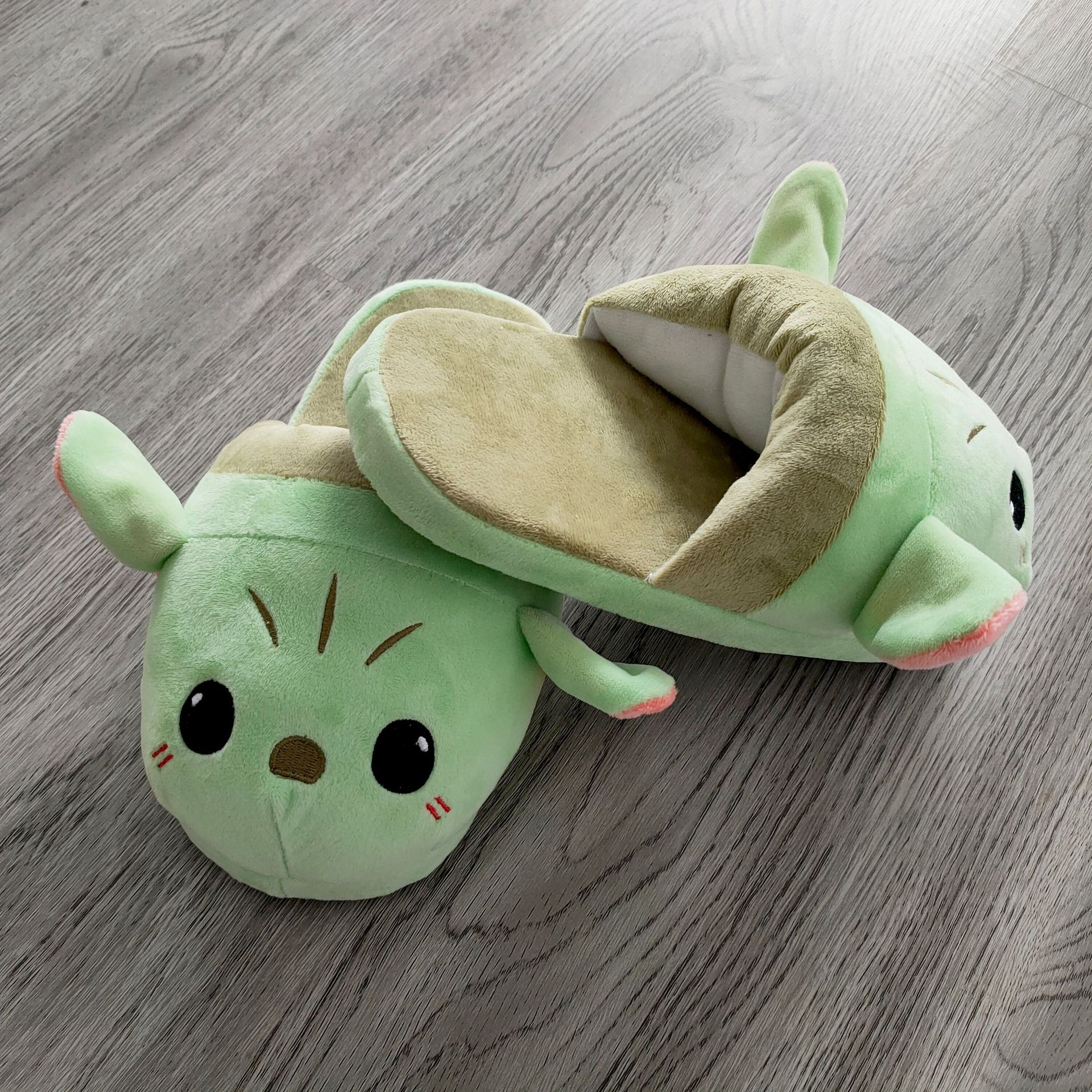 Baby yoda plush discount slippers