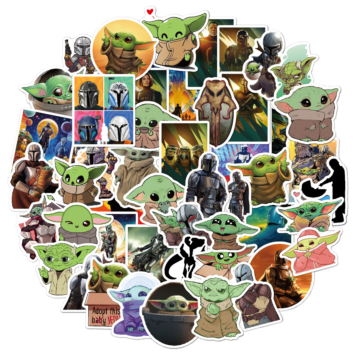 Baby Yoda sticker (new) · BunLeungArt · Online Store Powered by