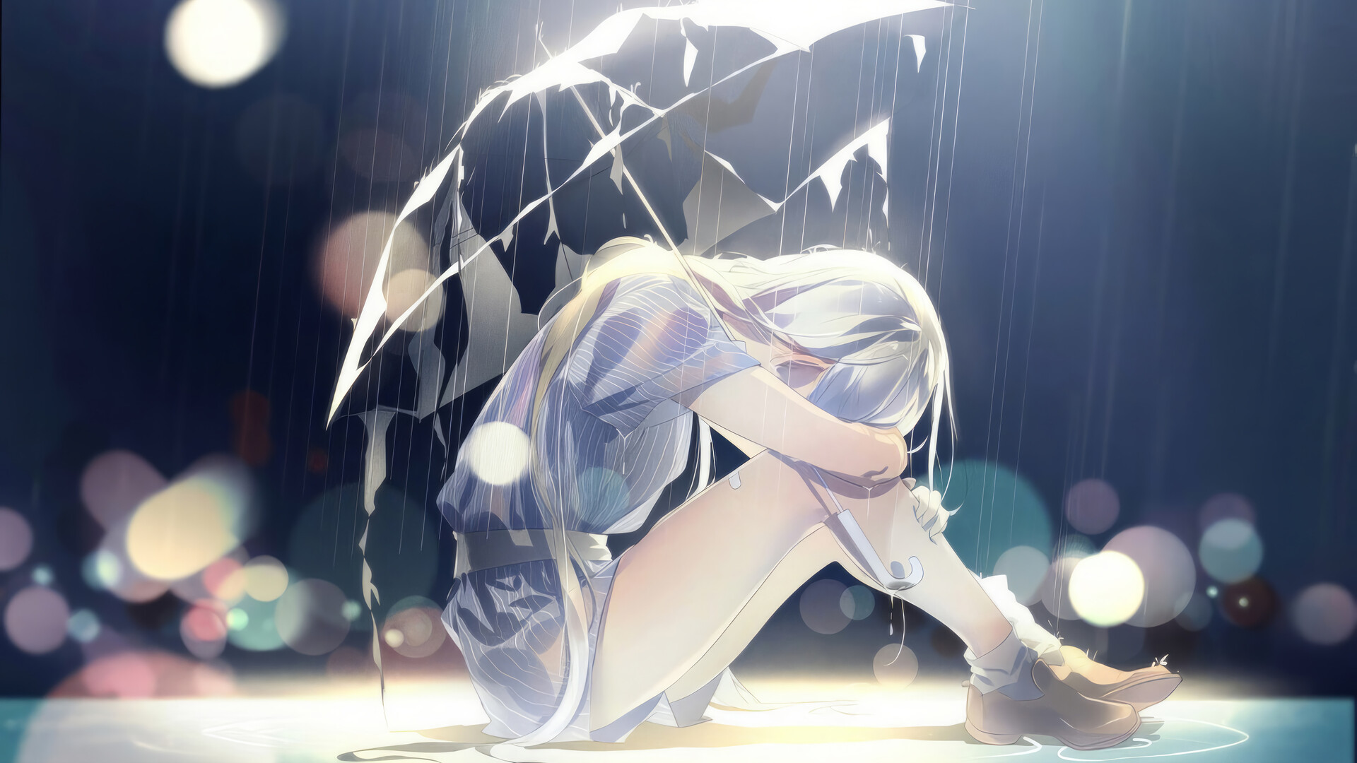 Sad Anime Girl Wallpaper