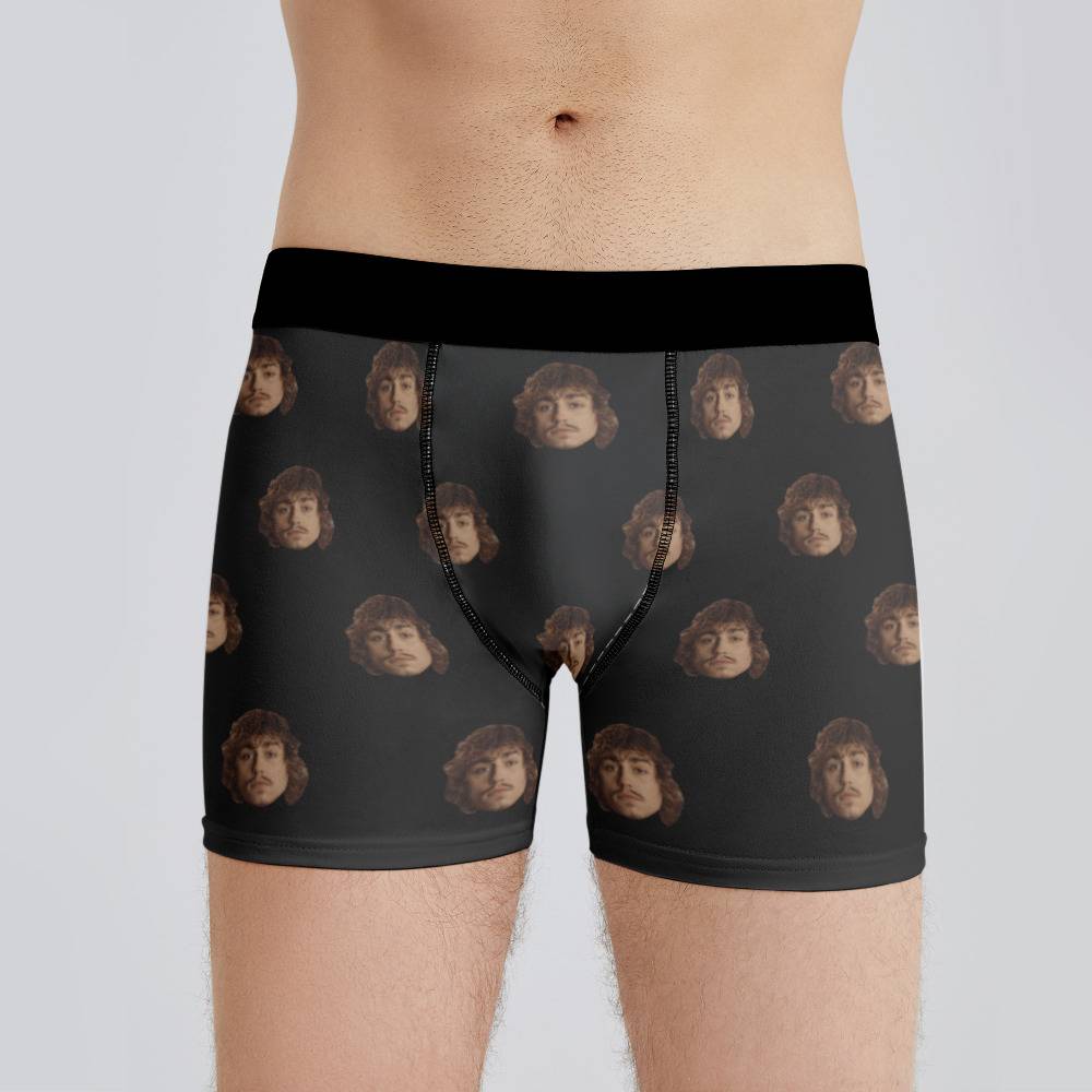 Greta Van Fleet Boxers Custom Photo Boxers Men's Underwear Striped Printed  Boxers Black
