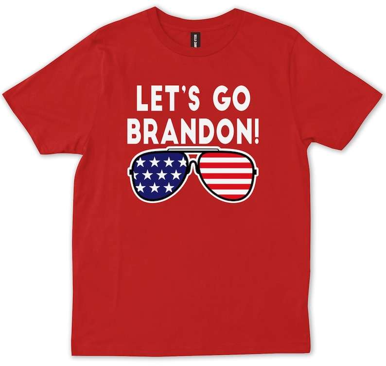 Mens CONSERVATIVE PATRIOT Let's Go Brandon Long Sleeve Shirt 