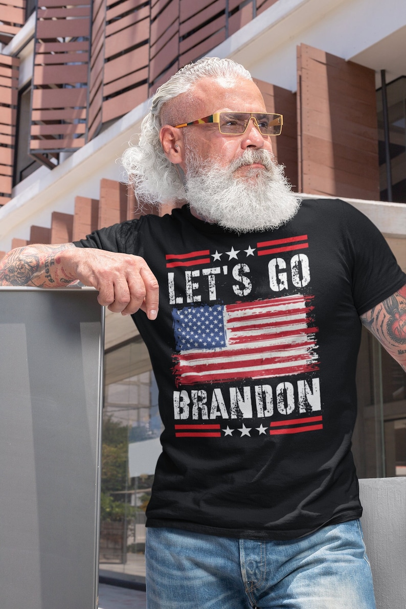 Let's Go Brandon T-Shirt Anti Biden Liberal FJB Funny Meme Men's Women