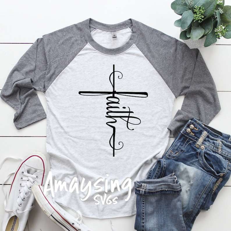 Faith Cross svg Jesus Cross svg Christian svg Jesus svg Faith svg Religious svg Prayer svg Church svg Christian Tshirt svg Cross svg#4