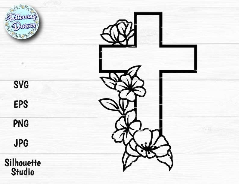 CROSS SVG, Cross svg image, Religious cross svg, Chistian easter svg, Faith cross svg, Catholic cross,Svg files for cricut and silhouette#3