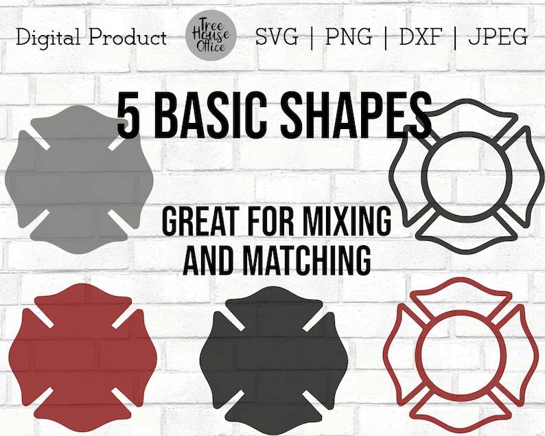 Maltese Cross SVG Bundle, Firefighter SVG, Maltese Cross with Flag Clipart#4