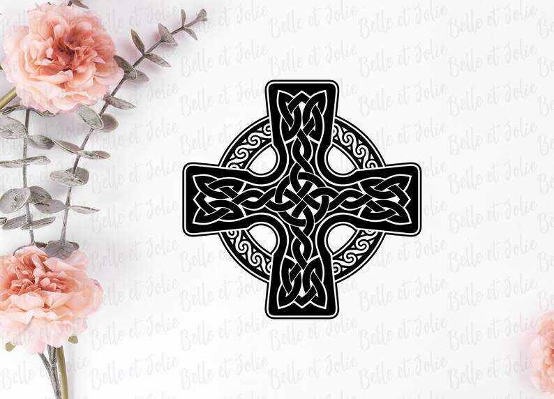 Celtic Cross Clipart SVG PNG#4