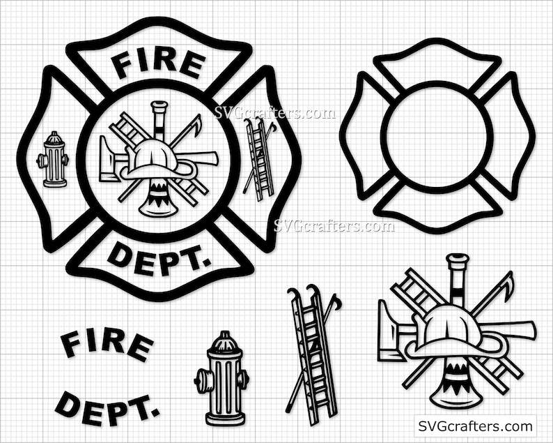 Fire Dept svg High Quality Perfect for your Design