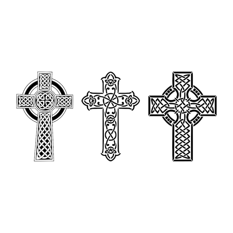 Celtic cross SVG bundle Cuttable SVG files Cut files for silhouette Cricut designs Vector art files PNG High Quality Perfect for your Design