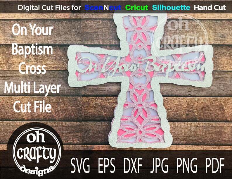 Baptism Cross Svg Baptism cut file #3