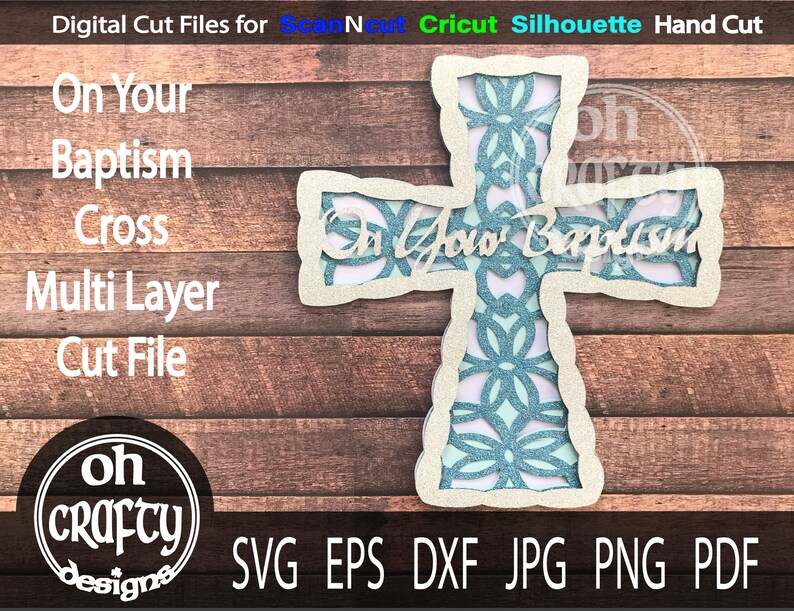 Baptism Cross Svg Baptism cut file #1