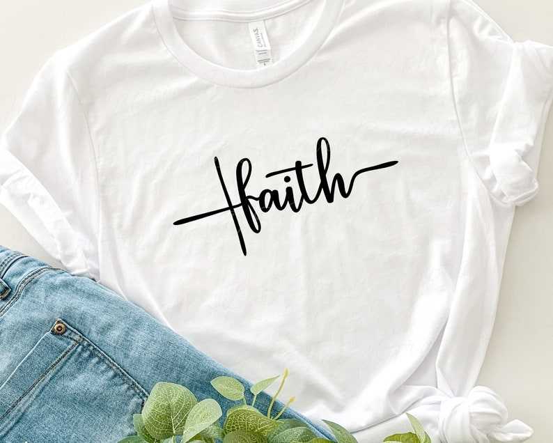 Faith Cross SVG , Religious SVG, Spiritual t-shirt design, Script Faith Cross cutting and clipart files#2