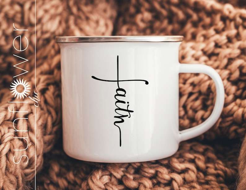FAITH CROSS Script Svg Cut Files Clipart Downloads | Faith Svg Pdf Silhouette | Cross Svg Clipart#1