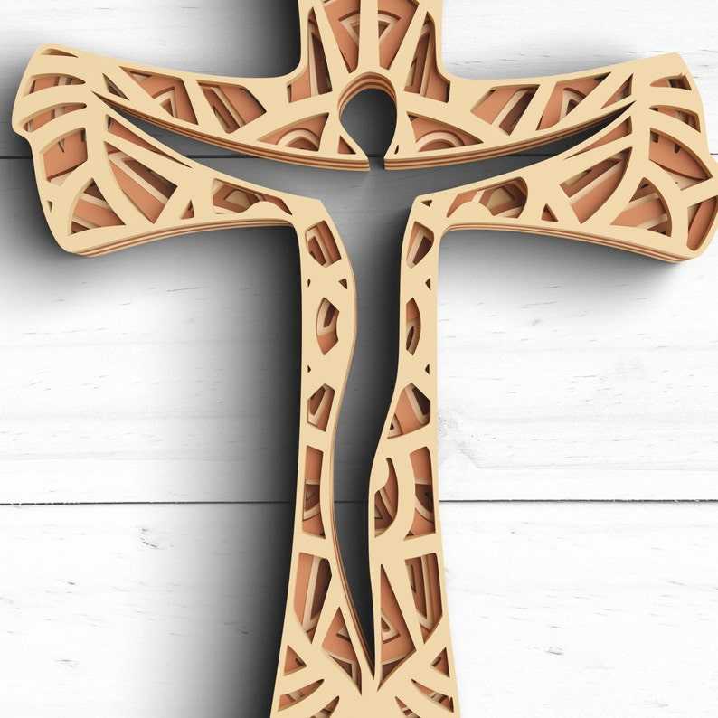 3D Cross, Crucifix, Celtic Cross, sale Orthodox Cross, Easter, Gift, Layered Paper