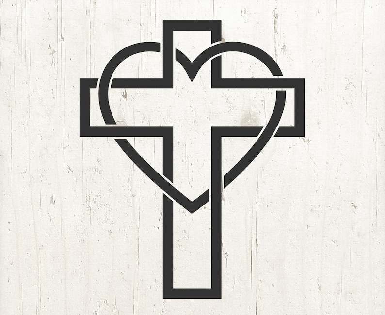 Heart cross svg High Quality Perfect for your Design 