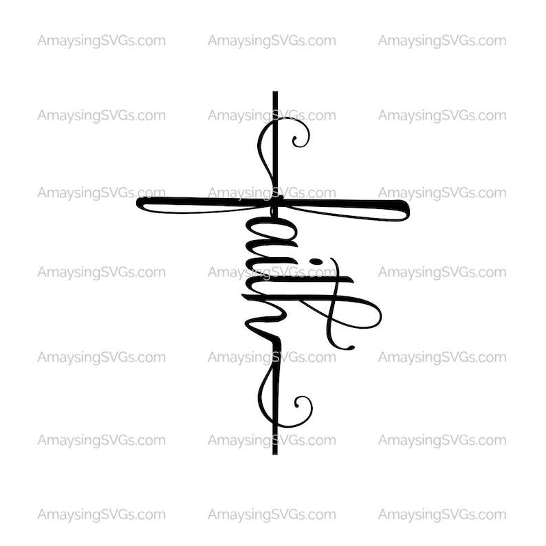 Faith Cross svg Jesus Cross svg Christian svg Jesus svg Faith svg Religious svg Prayer svg Church svg Christian Tshirt svg Cross svg#2