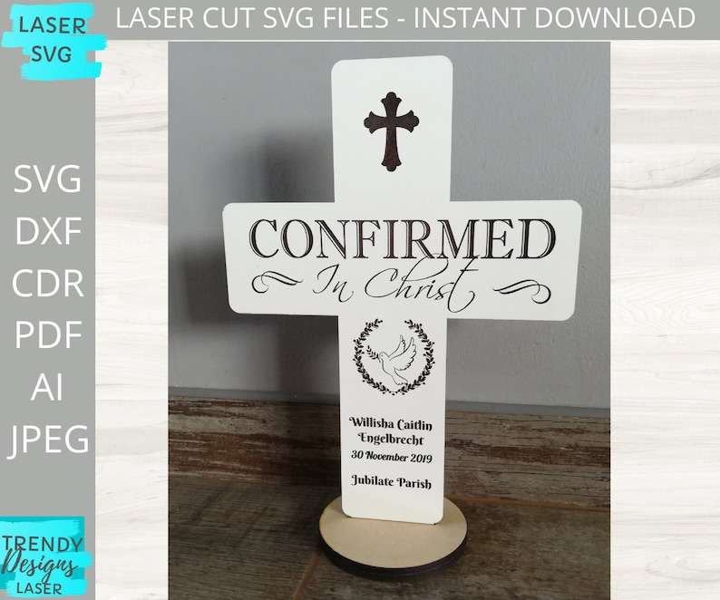 Baptism Cross svg Creativity and Fun Digital Download  