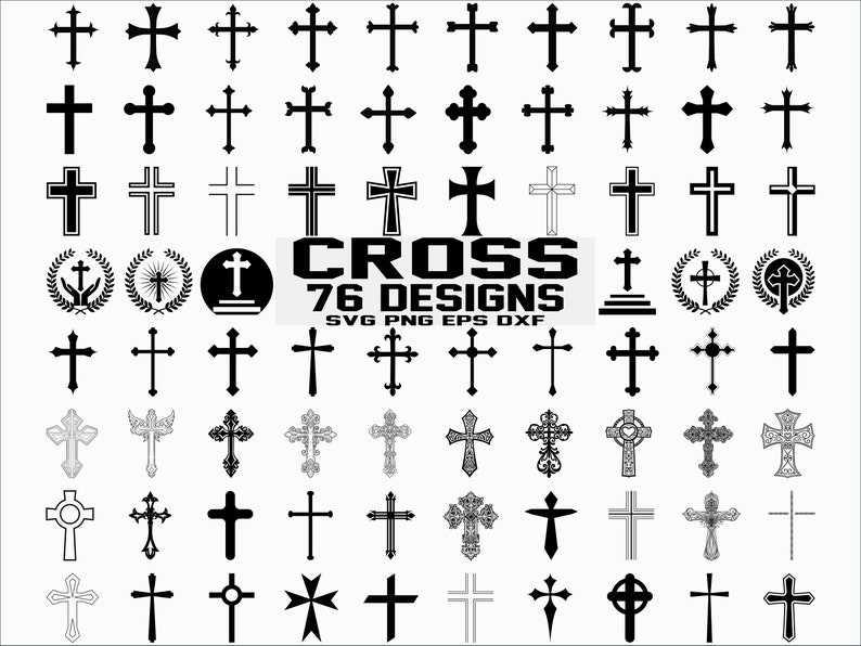 Fancy Cross SVG Fancy Cross Cut File Fancy Cross DXF Fancy 