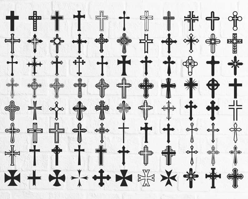 85+ Cross Bundle svg Files Cross svg, Faith Cross svg, Easter Cross svg, Cross Easter svg, Cross Clipart, Cross Svg Files for Cricut#2