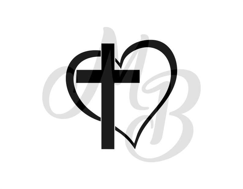 Cross and Heart SVG High Quality Perfect for your Design