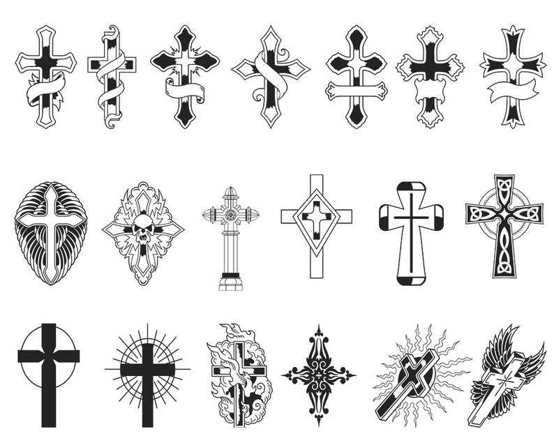 20 Faith Cross svg bundle#1