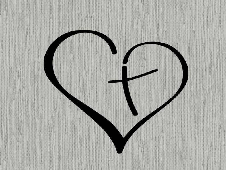 Heart cross svg Free High Quality Perfect for your Design | crosssvg.com