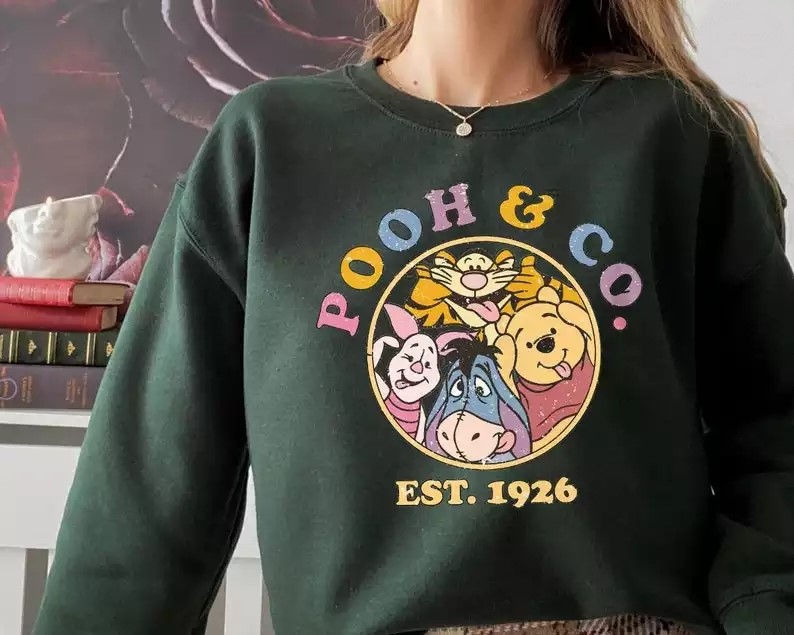 Vintage pooh best sale bear sweatshirt