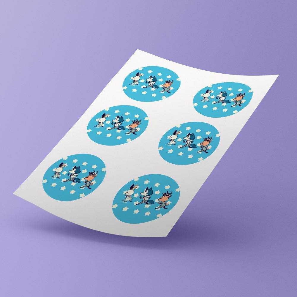 Beastars Round Stickers Move Your Body Decorative Stickers