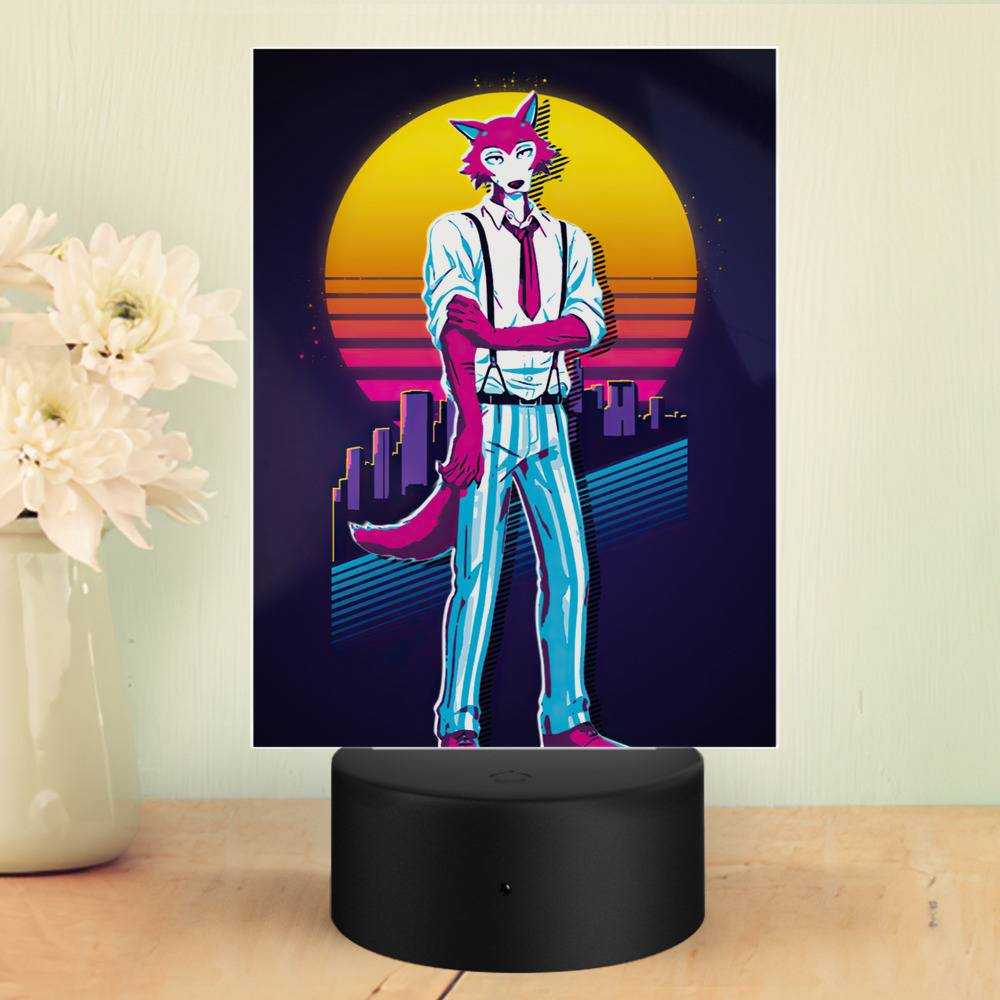 Beastars Lamp Legoshi 80s retro by Beastars Lamp with Plastic Base