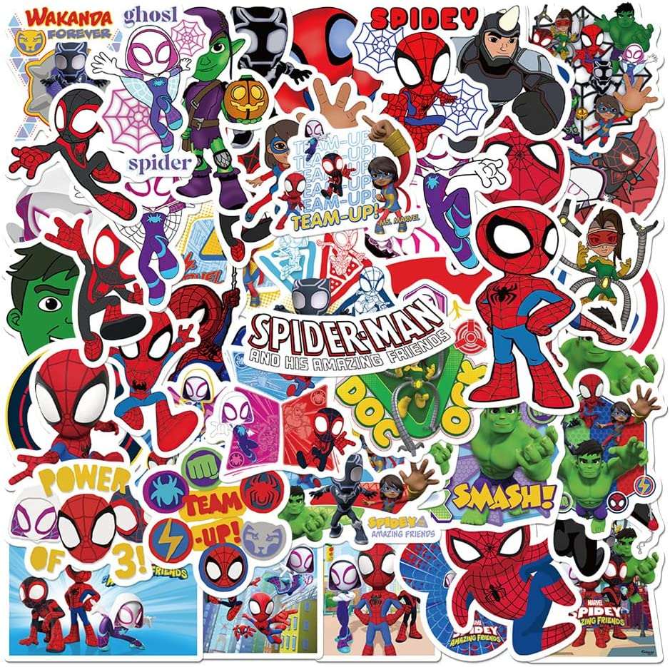 Spidey And His Amazing Friends Stickers is the best way to keep your and  your friend's friendship.