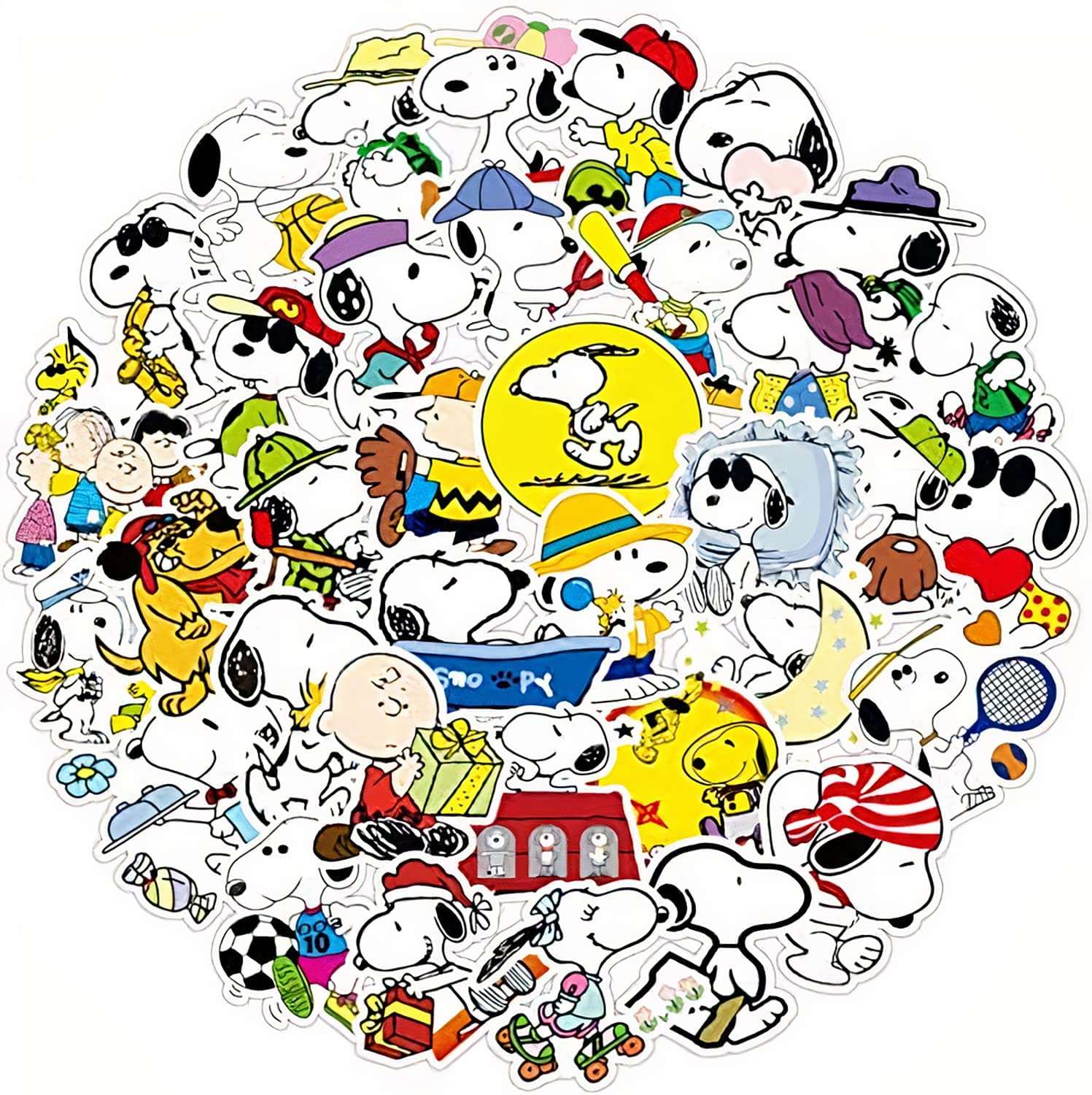Cute Snoopy And Friends Stickers is the best way to keep your and