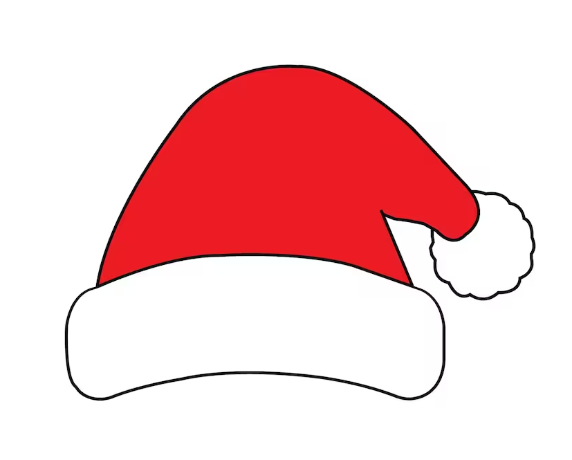 Simple Santa Hat Svg, Santa Hat SVG | Instant Digital Download | Santa Clause Svg#1