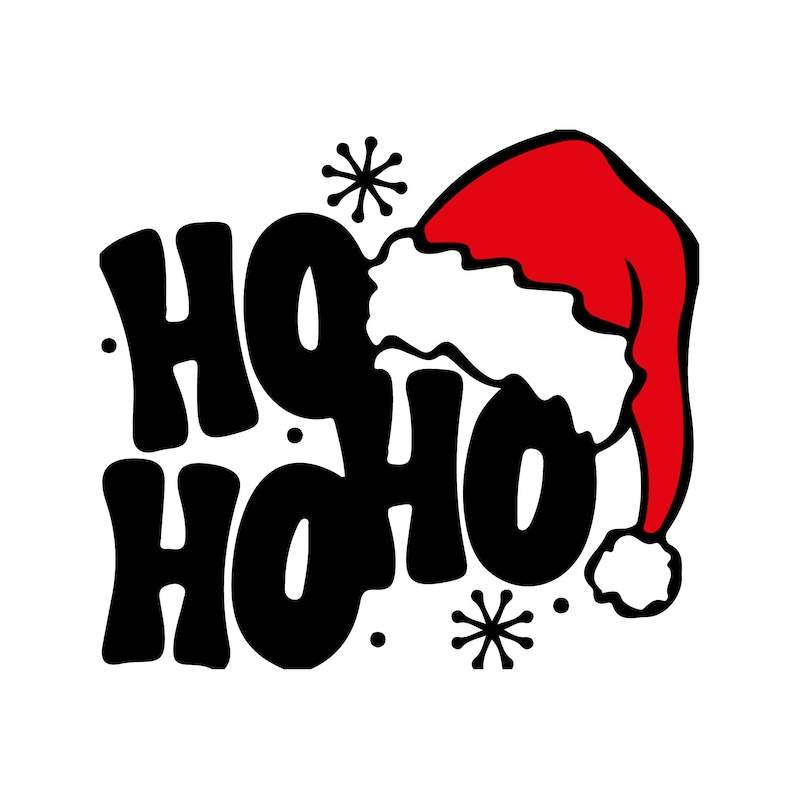 Cute Santa Hat Svg, Ho Ho Ho SVG - Santa svg - Christmas svg#1