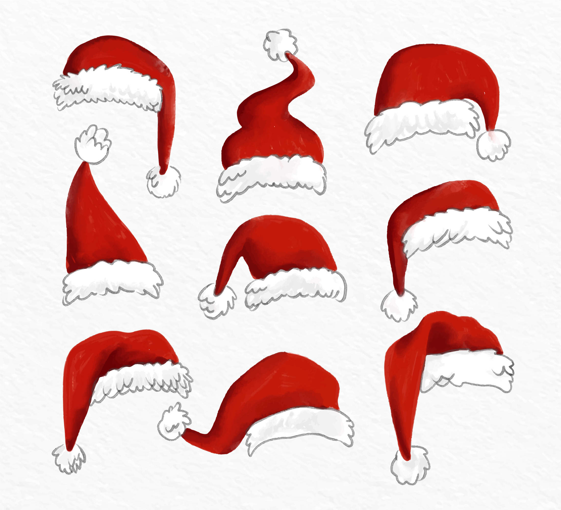 Santa Hat Svg, Santa Hat Svg Bundle | Cute Christmas svg | Holiday Svg Files For Cricut#1
