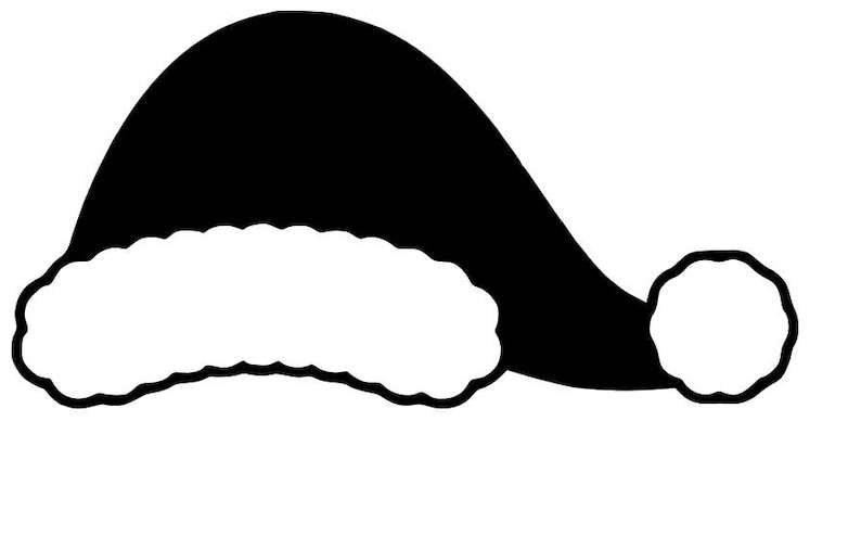 Simple Santa Hat Svg, Santa Hat SVG Cutting File#1