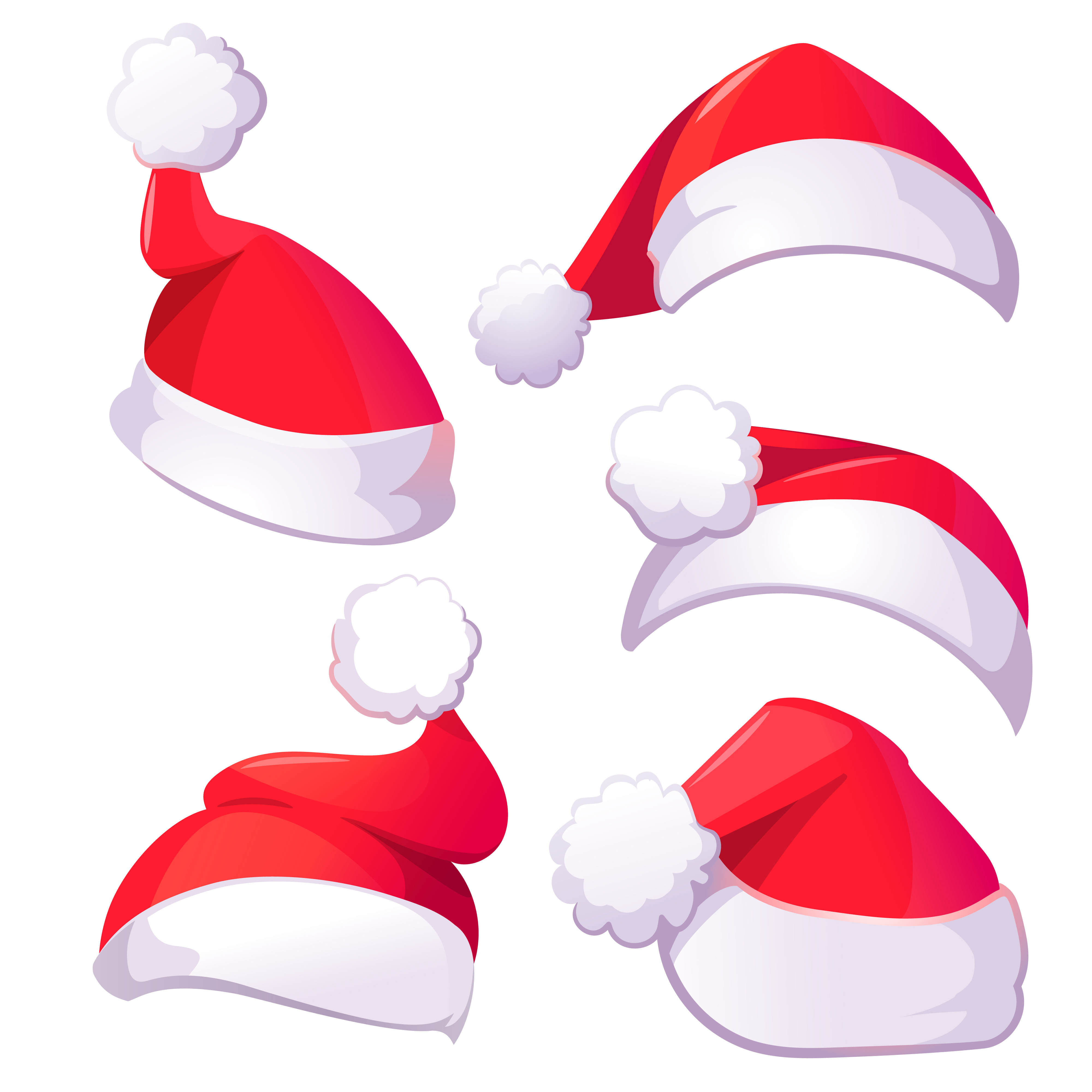 Santa Hat Svg Free, Santa Claus Hat Svg - Christmas Svg files - Santa Claus Clipart#1