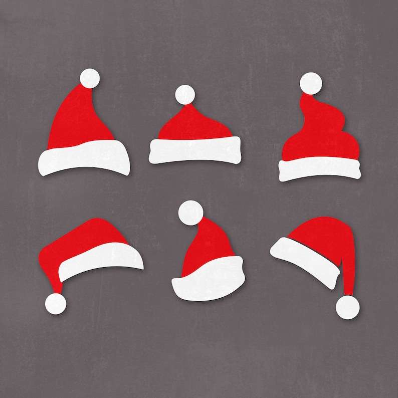 Simple Santa Hat Svg, Santa Hat Svg Christmas Hat Svg Christmas svg Santa Claus hat svg#1